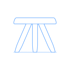 Furniture Stools 524 Tabouret Berger Stool Sketch Drawing Svg, Free Vectors File